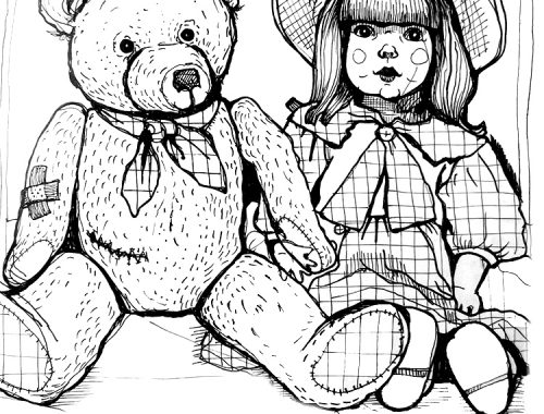 Teddy in Love Skizzenbuch